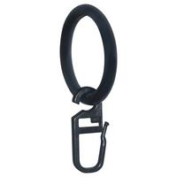 Függönykarika Paul - fekete, műanyag (3,5cm) - Ondega