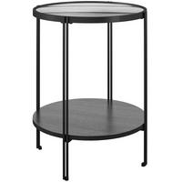 Beistelltisch Wainwright Schwarz B: 42 Cm - Schwarz, Design, Glas/Holzwerkstoff (42/55cm) - MID.YOU