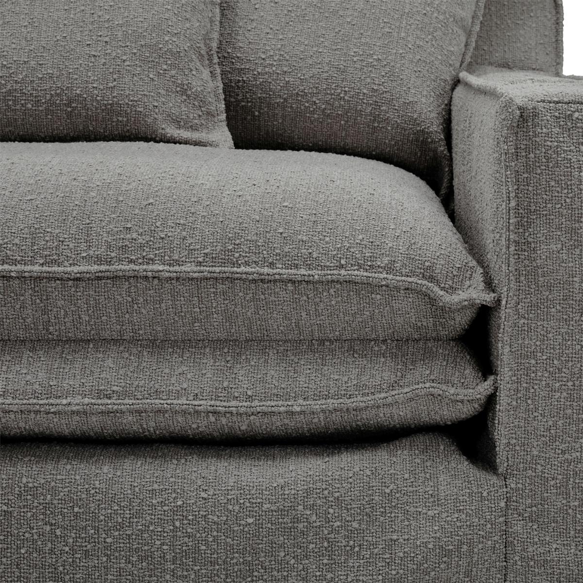 Sessel Aurora - Schwarz/Grau, Trend, Textil (129/92/105cm) - Livetastic
