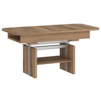 Couchtisch Cortado Eiche Dekor, B: 110-150cm - Eichefarben, MODERN, Holzwerkstoff (110-150/56-72/65cm) - Modern Living