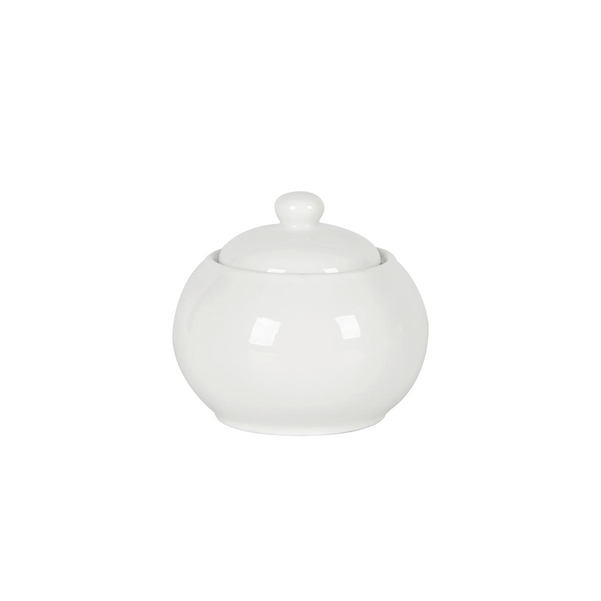 Zuckerdose Finola - Weiß, Basics, Keramik (9/9cm) - Luca Bessoni