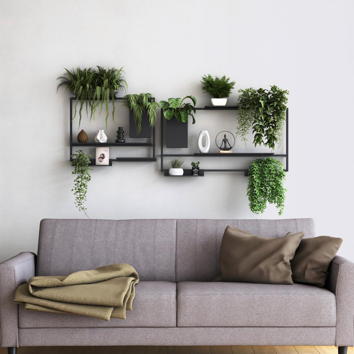 Závěsný díl Systemstyle šířka 60 cm - černá, Moderní, kov (60/45/4,5cm) - System Style
