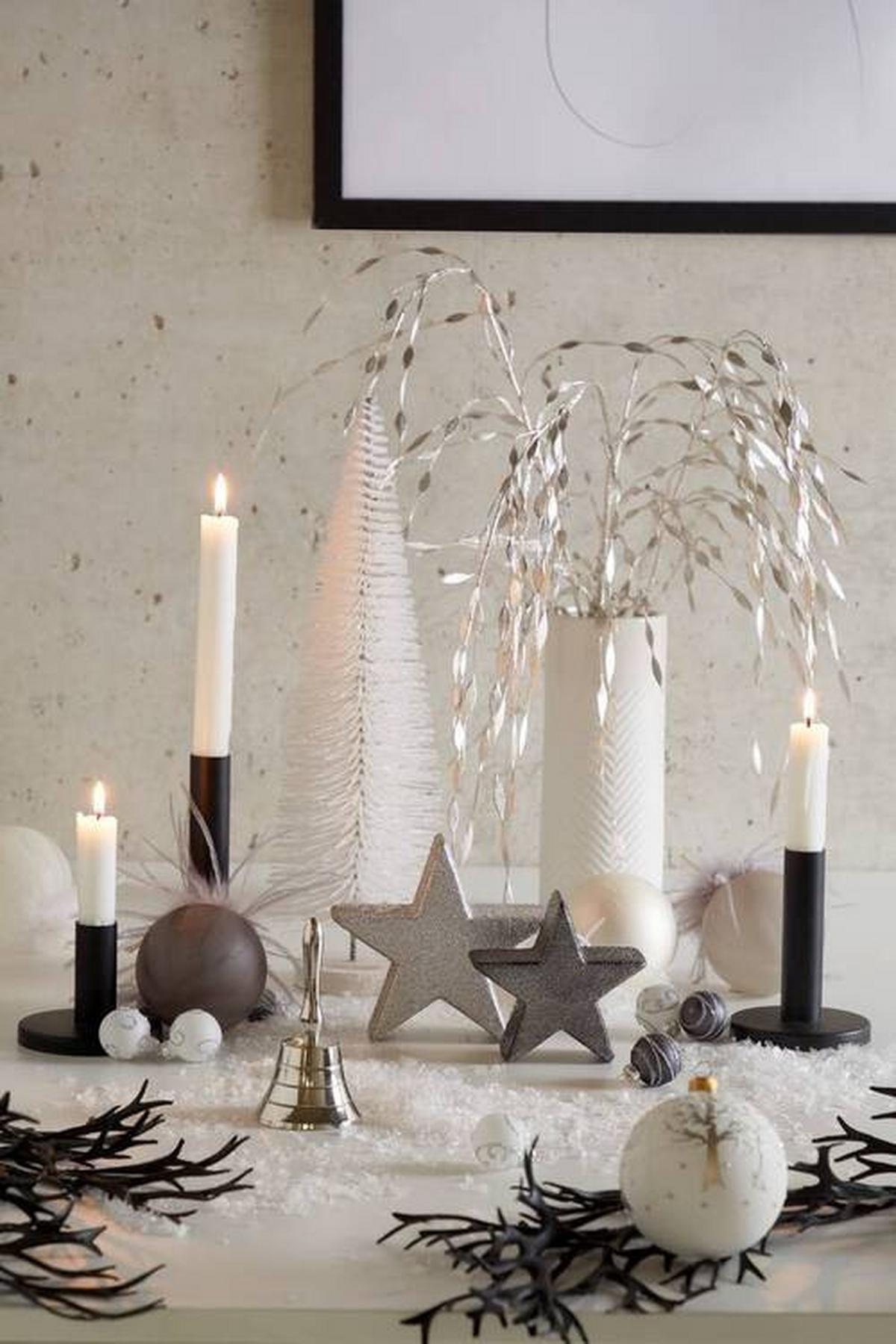 Geweihfarnhänger Tanja, H: Ca. 62cm - Schwarz, MODERN, Kunststoff (62cm)