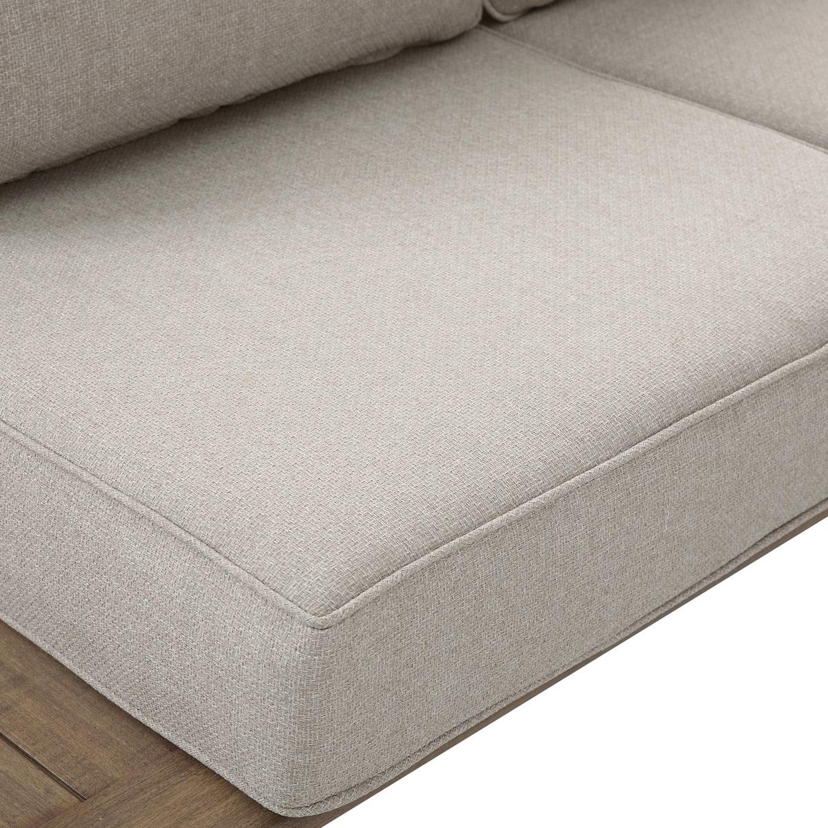 Dining-Loungeset Avery Beige - Eichefarben/Braun, Basics, Metall (290/290/68cm) - Ambia Garden