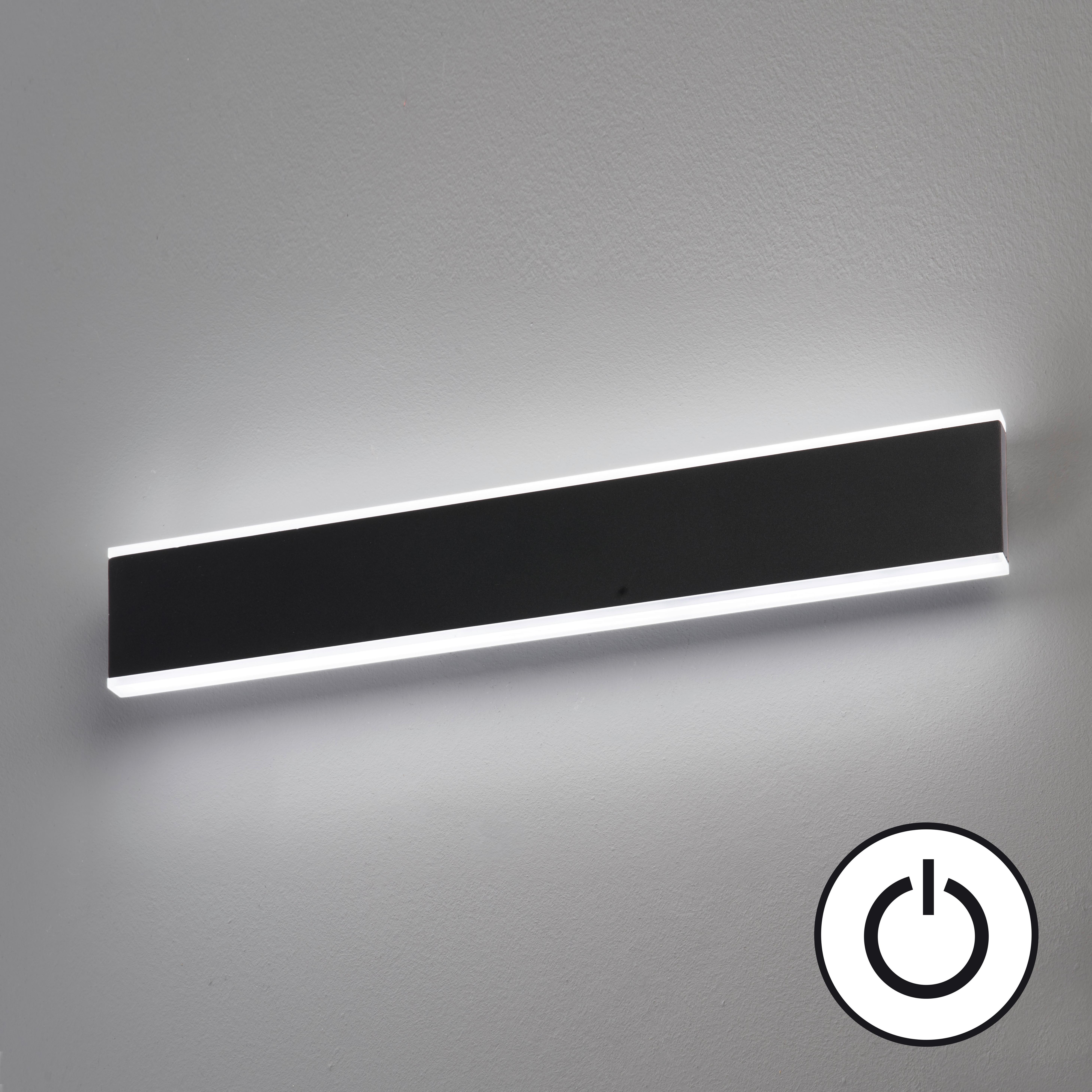 LED-Wandleuchte 30536 Muur - Schwarz, Design (8/50/2cm) - Fischer & Honsel