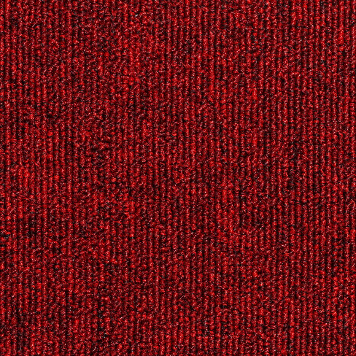 Teppichfliese Rot Astra 50x50 Cm Florhöhe 3 Mm - Rot, Basics, Textil (50/50cm)