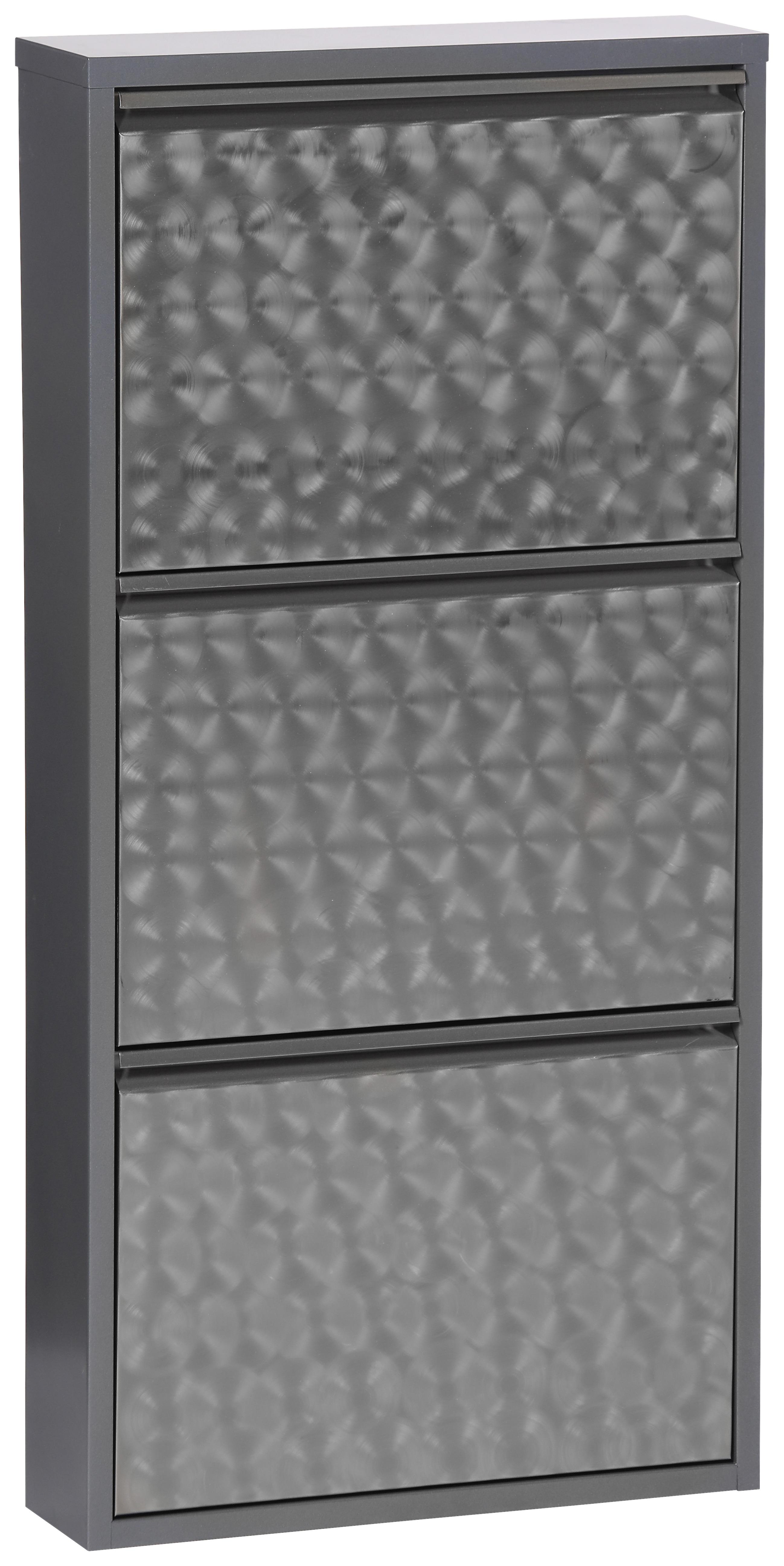 Schuhkipper Mac 3 Klappen Grau B: 50 Cm - Grau, Basics, Metall (50/105/13cm)
