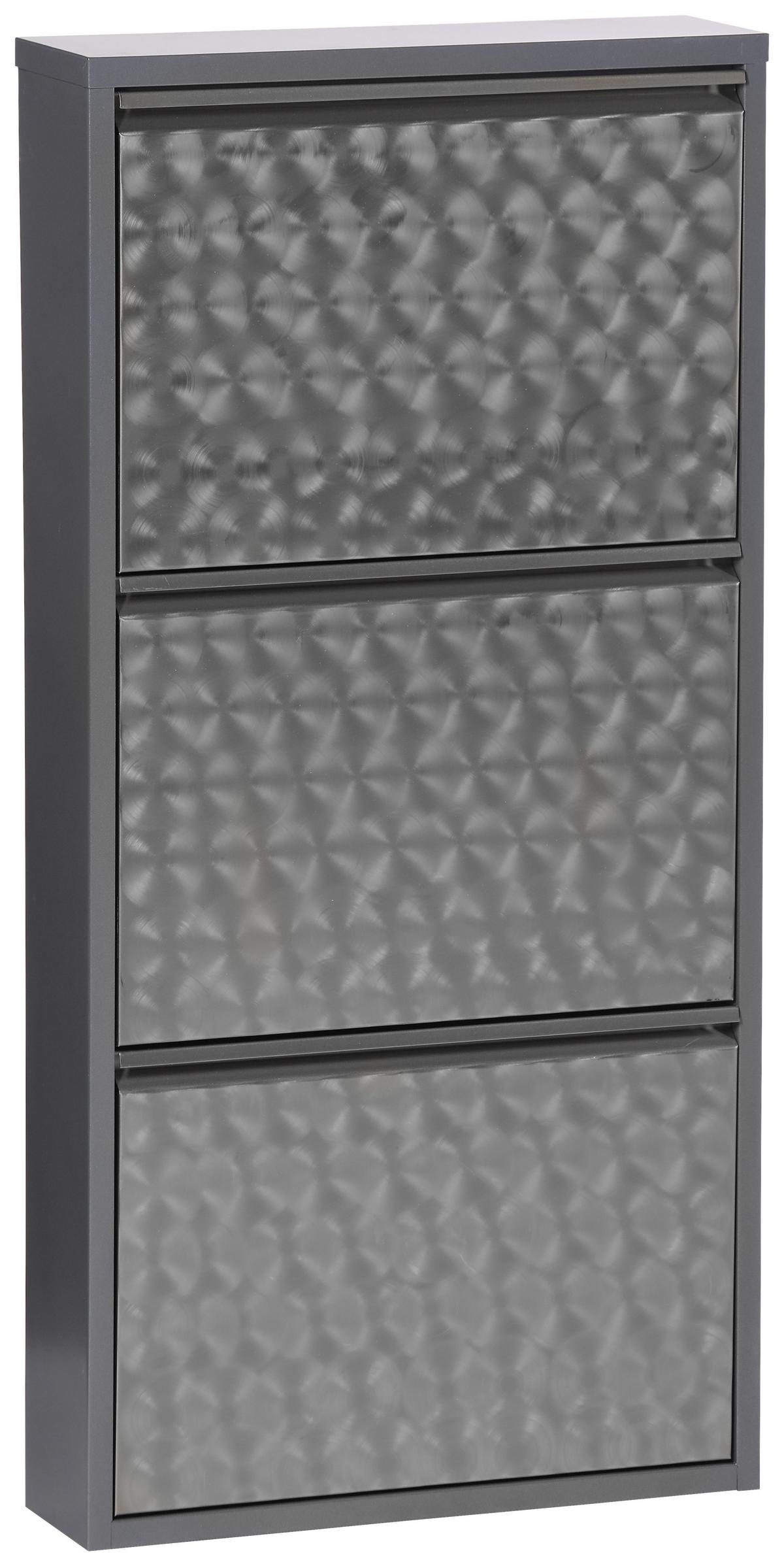 Schuhkipper Mac 3 Klappen Grau B: 50 Cm - Grau, Basics, Metall (50/105/13cm)