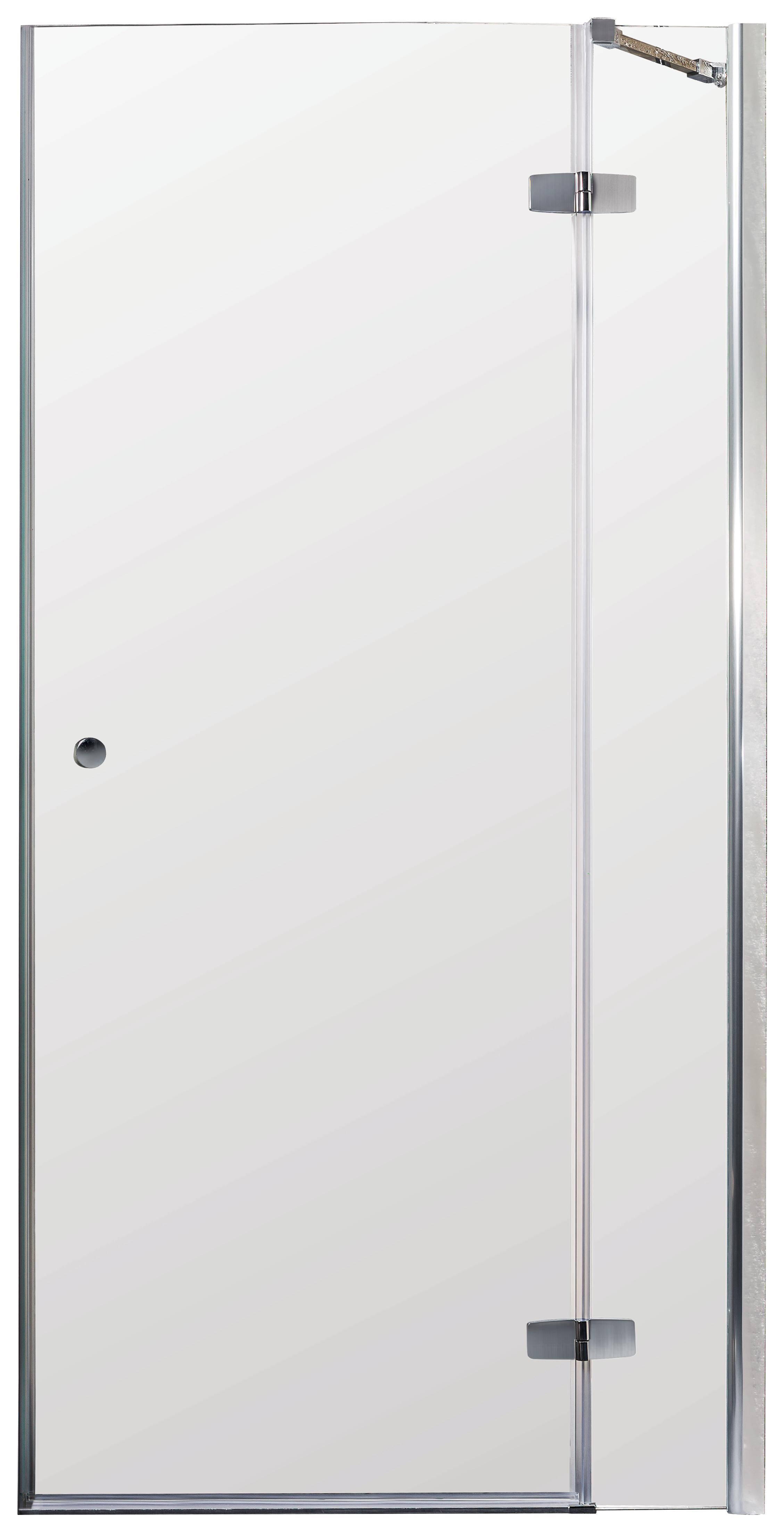 Glas Schwingtür Sanoflex Symphony R 95-97cm - Transparent, KONVENTIONELL, Glas (95-97/195cm)