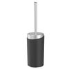 WC SADA - ŠTĚTKA A DRŽÁK CHRIS - černá/barvy nerez oceli, Moderní, kov/plast (9,6/37cm) - Mömax