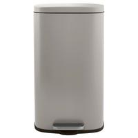 Treteimer Akira 50l Taupe Metall Lxbxh: 42,7x29,7x64,3 Cm - Taupe/Schwarz, Basics, Kunststoff/Metall (42,7/29,7/64,3cm) - Spirella