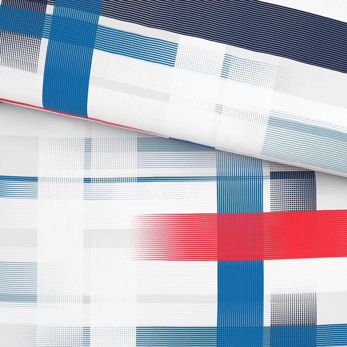 Bettwäsche Elisabeth - Blau/Rot, MODERN, Textil - Luca Bessoni