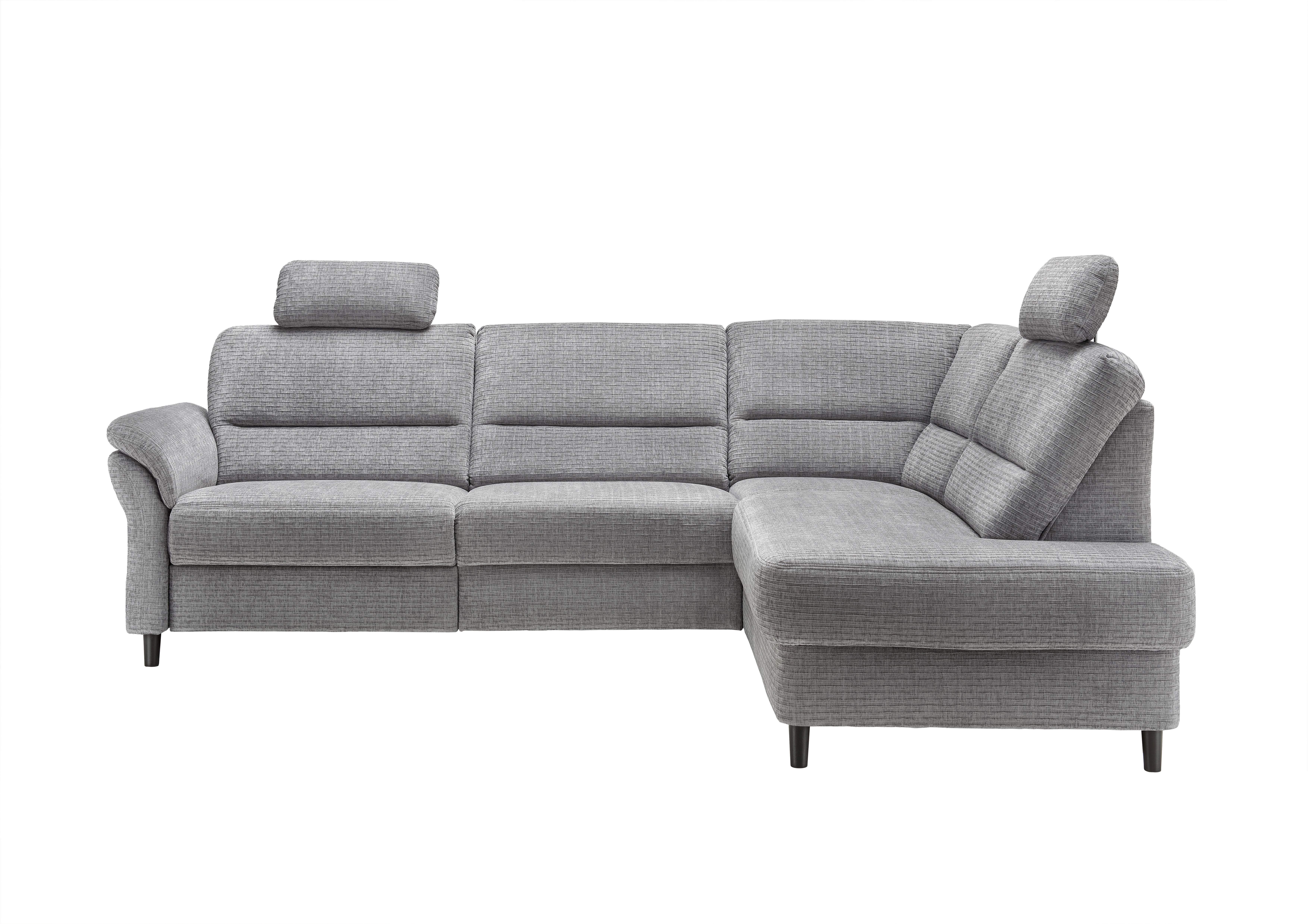 Ecksofa Cavoli Grau Relaxfunktion S: 266x190 cm - Schwarz/Weiß, MODERN, Textil (266/190cm) - Livetastic
