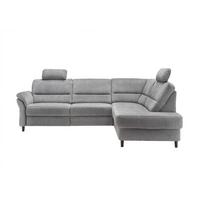 Ecksofa Cavoli Grau Relaxfunktion S: 266x190 Cm - Schwarz/Weiß, MODERN, Textil (266/190cm) - Livetastic