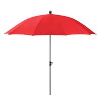 Sonnenschirm Locarno BxHxT: 220x231x220 cm Rot - Rot/Silberfarben, Basics, Textil/Metall (220/231/220cm) - Schneider