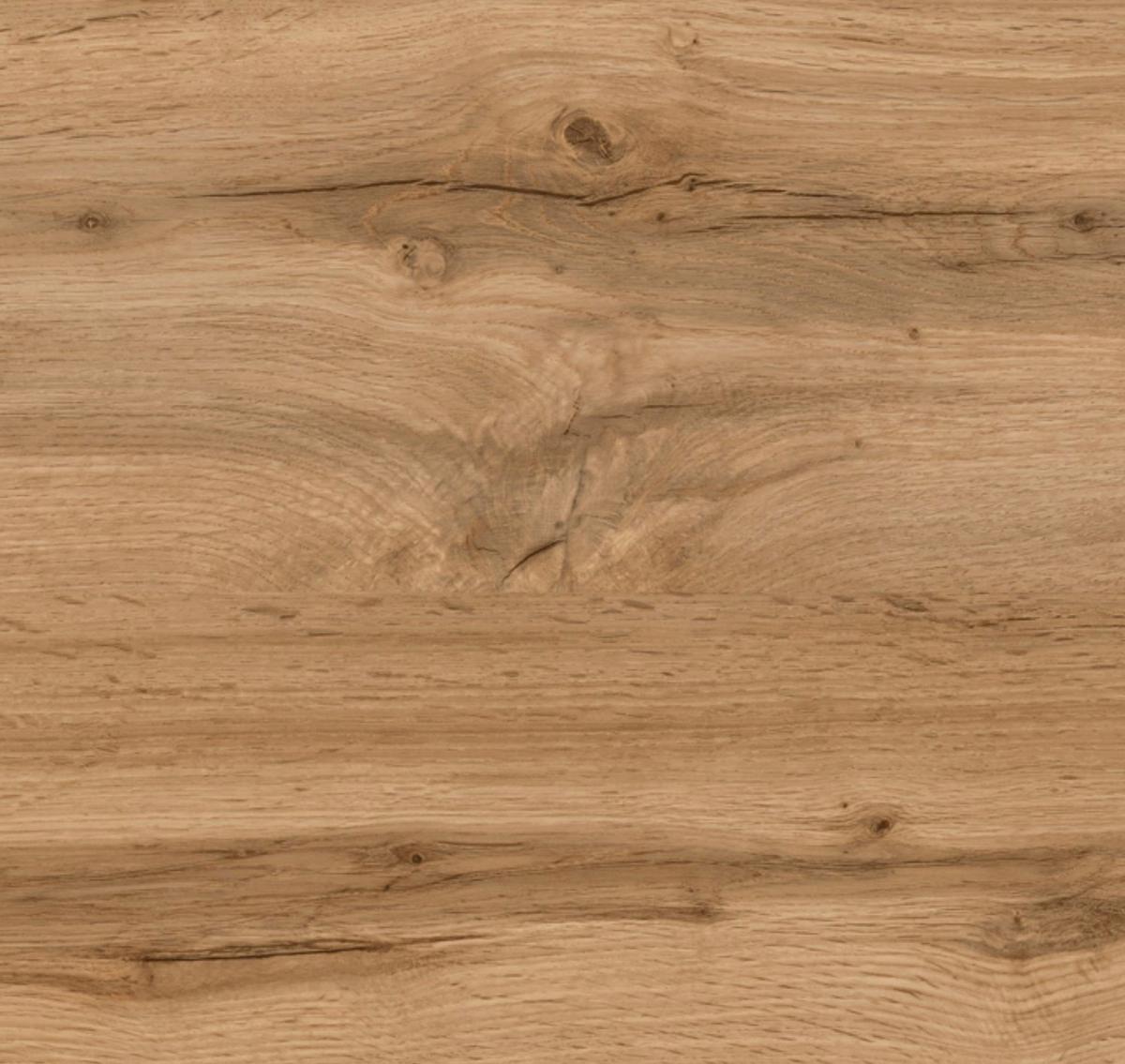 Küchenzeile Sorrento ohne Geräte 210 cm Weiß/Eiche Dekor - Eichefarben/Eiche Wotan, MODERN, Holzwerkstoff (210cm) - Held