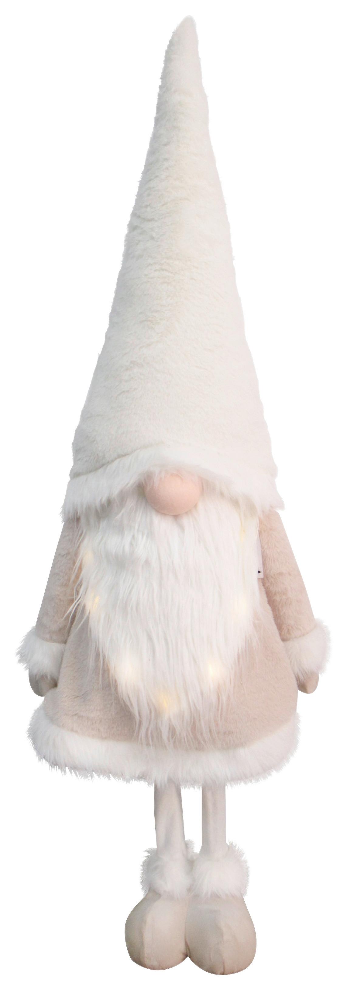 Skřítek LED/teplá bílá - šedá/světle šedá, Konvenční, kov/textil (40/125/30cm) - Mömax