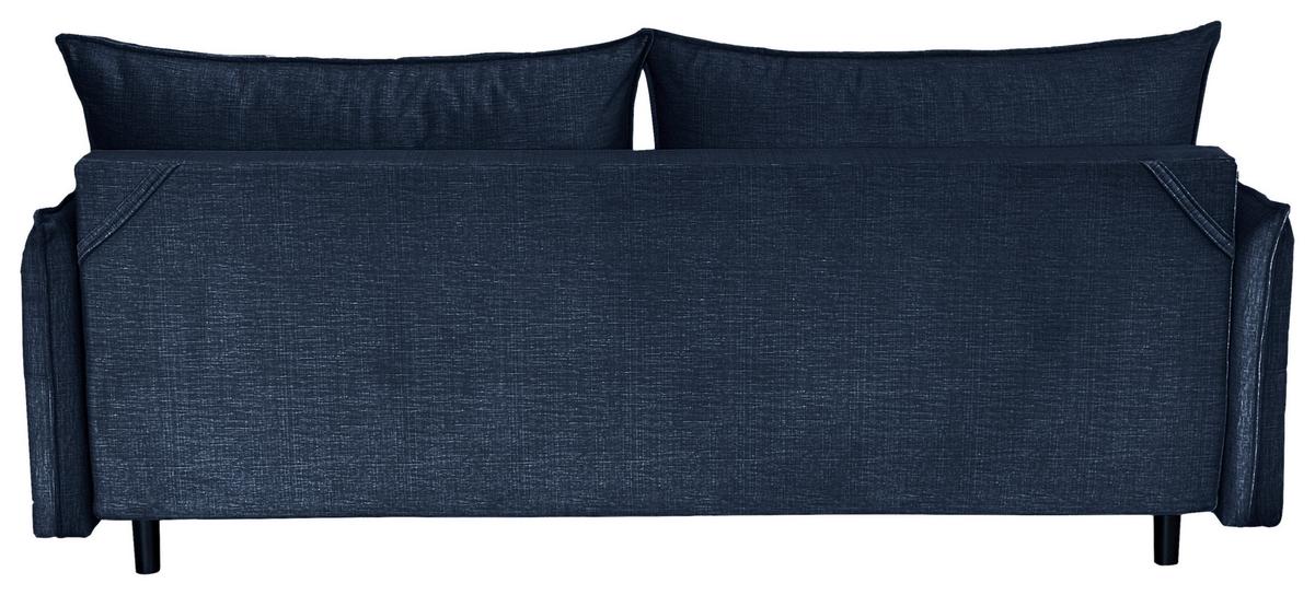 Schlafsofa Melody - Blau/Schwarz, Design, Textil (216/96/102cm) - MID.YOU
