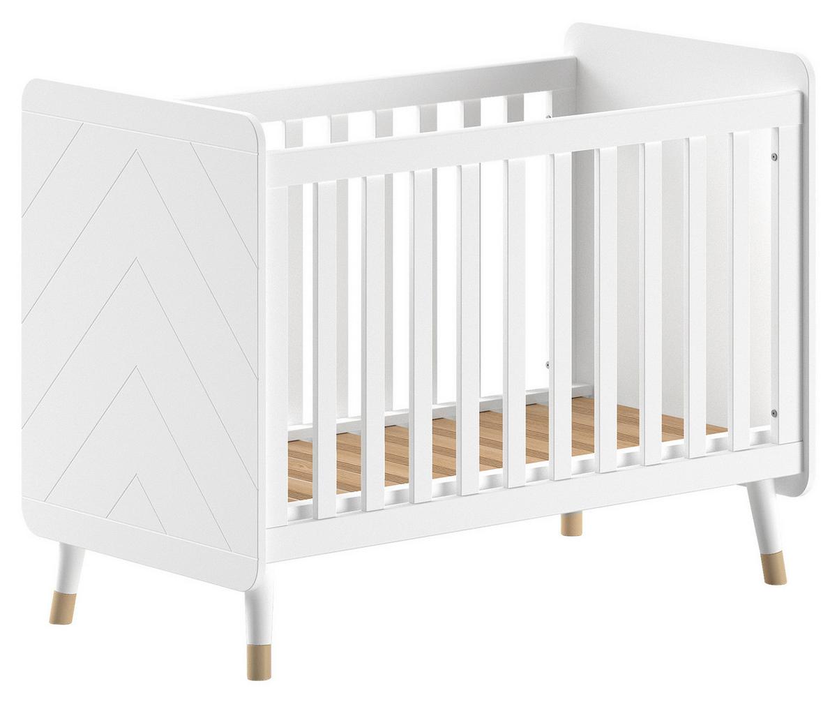 Gitterbett Billy - Weiß, MODERN, Holzwerkstoff (60/120cm) - Vipack