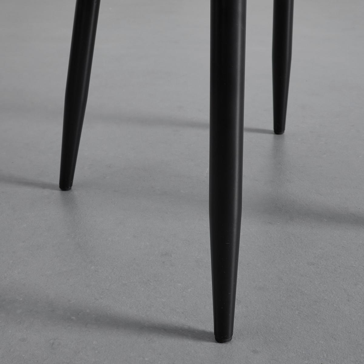 Stolička Enna - čierna/sivá, Modern, kov/drevo (48/85/58cm) - Modern Living