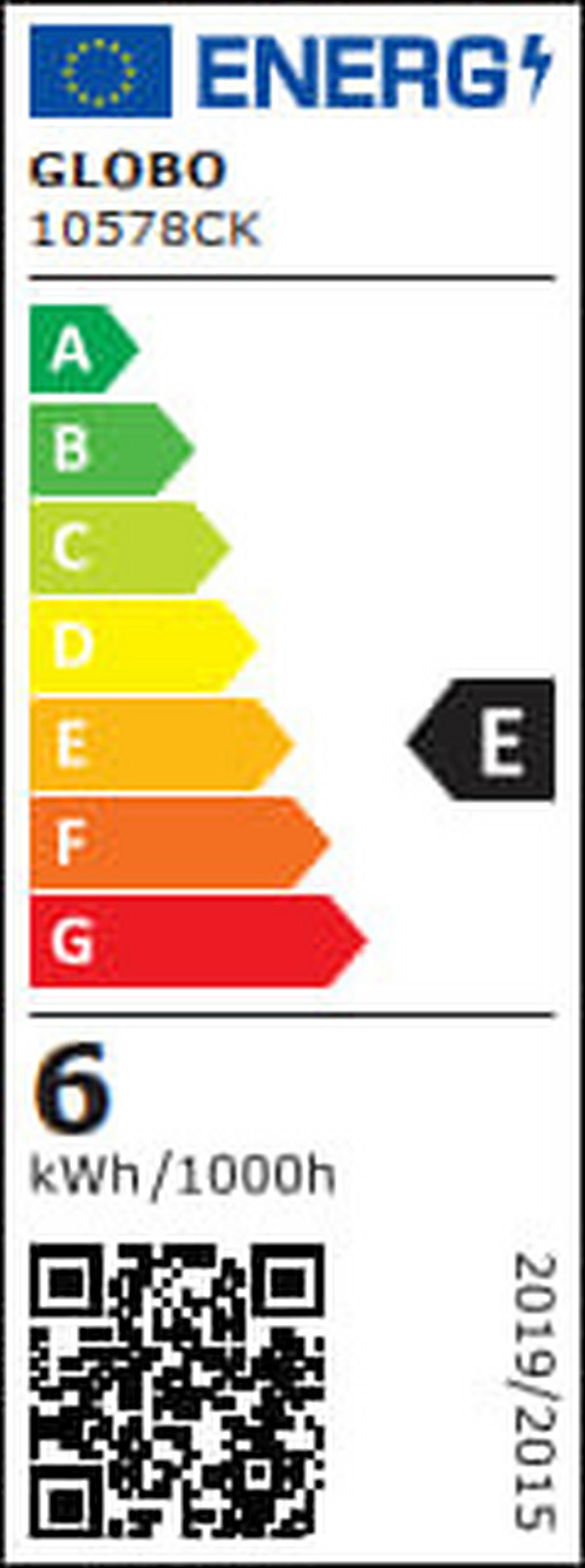 LED ŽÁROVKA 10578CK - čiré, kov/sklo (4,5/7,8cm) - Globo