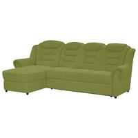 Ecksofa Boston Grün Chenille - Schwarz/Grün, KONVENTIONELL, Textil (165/262cm) - Livetastic