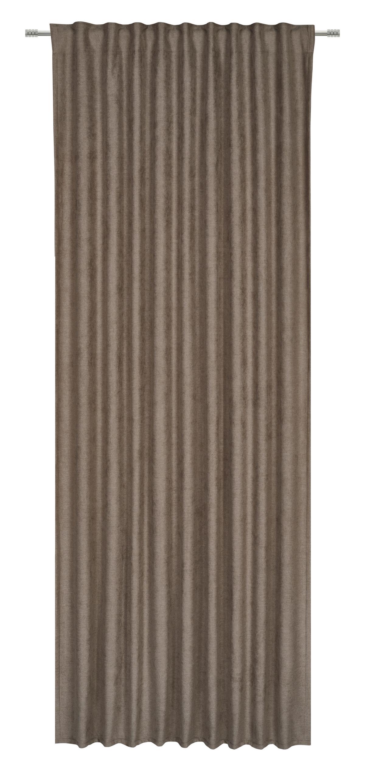 Verdunkelungsvorhang Melinda - Braun, ROMANTIK / LANDHAUS, Textil (135/245cm) - James Wood