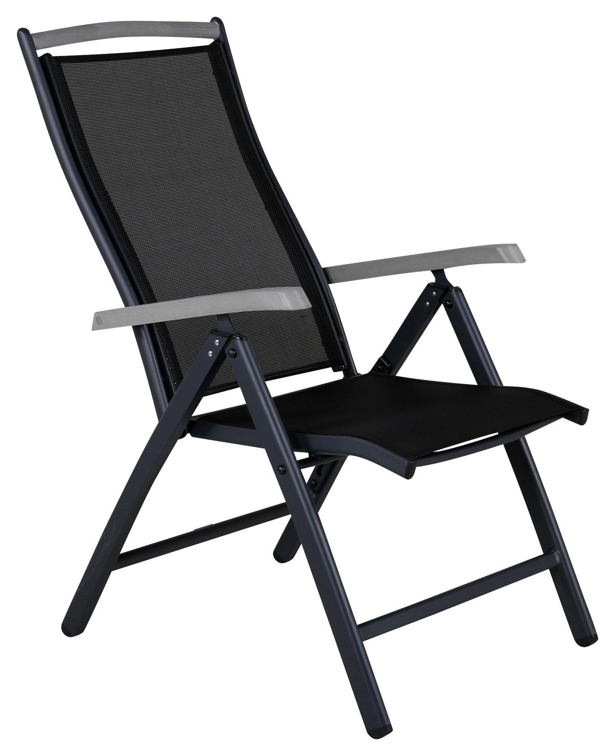 Gartensessel-set Albany - Schwarz, KONVENTIONELL, Metall (60/110/73cm) - Gardenson