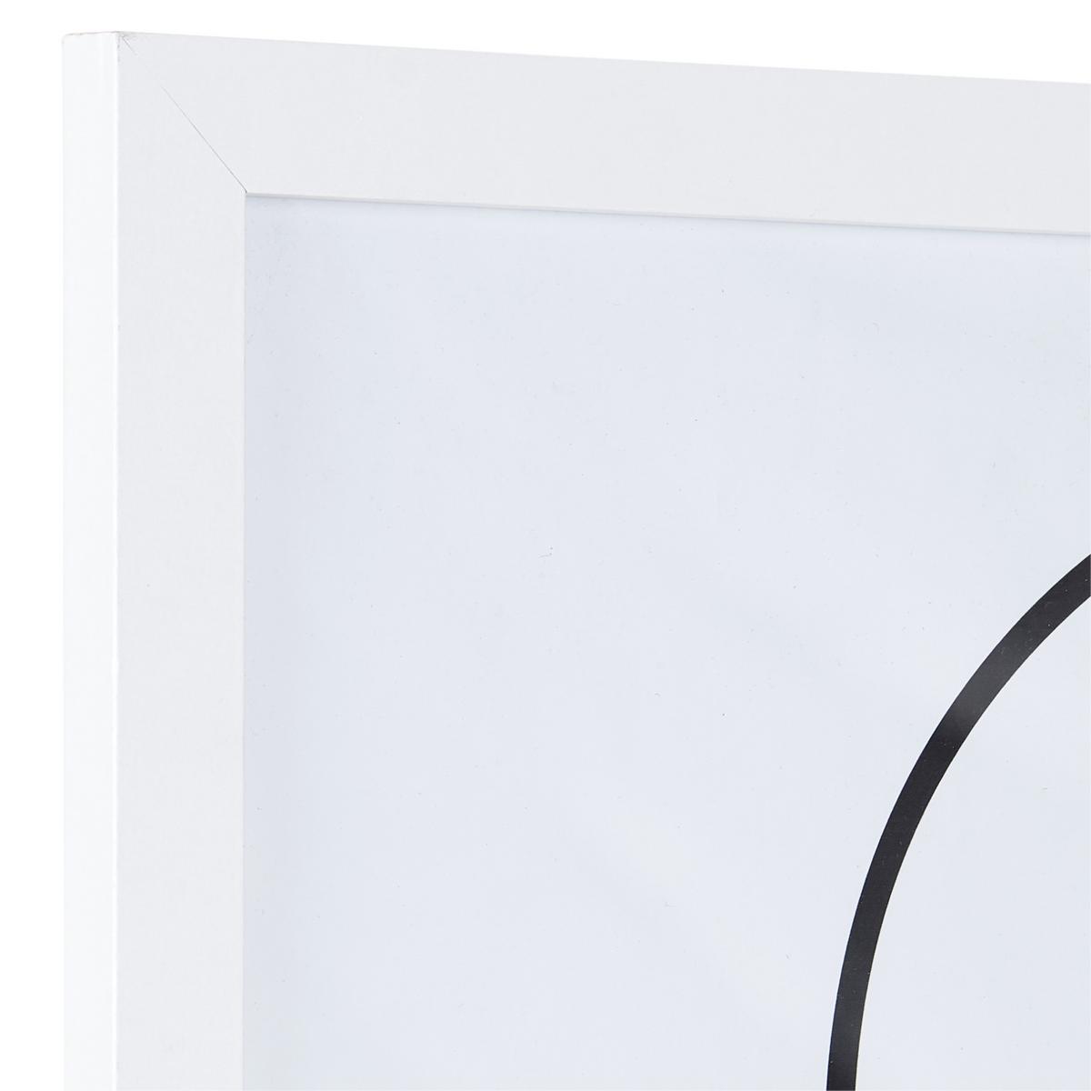 Bilderrahmen 40x50 cm Caralina Holz-Dekor Weiß, 43,3x53,3 cm - Weiß, Basics, Glas/Holz (43,3/53,3/1,5cm) - Luca Bessoni