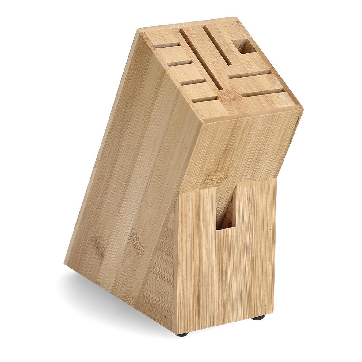 Messerblock Bambus, naturfarben - Naturfarben, Basics, Holz (22/9/22cm) - Zeller Present