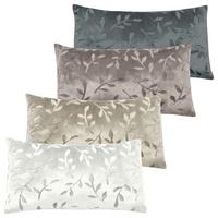 Zierkissen Petra 40x60 Cm Mikrofaser Blätterdesign - Sandfarben/Beige, KONVENTIONELL, Textil (40/60cm) - Ondega