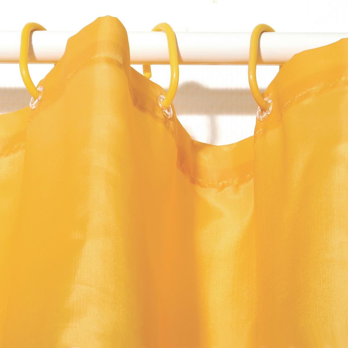 Duschvorhang in Senfgelb Textil/Mischgewebe - Senfgelb, Basics, Textil (180/200cm) - MSV