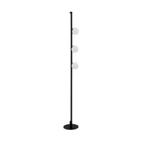 LED-Stehlampe Phianeros Schwarz/Weiß Länglich - Schwarz/Weiß, Design, Kunststoff/Metall (20/140cm) - Eglo
