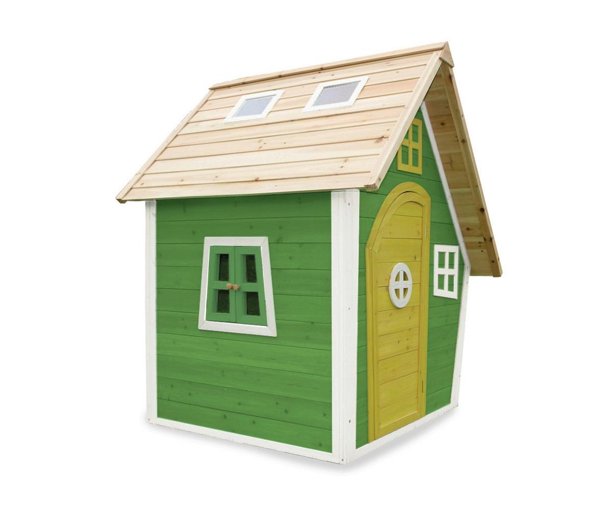 Spielhaus Exit Fantasia 100 - Grün, KONVENTIONELL, Holz (128/108/171cm) - EXIT Toys