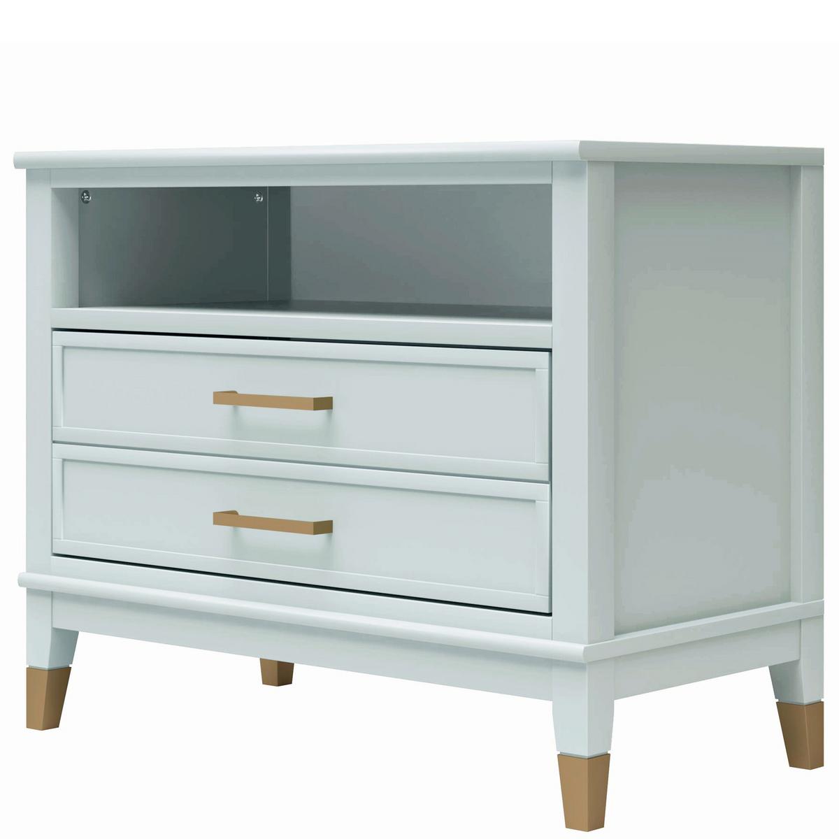 Nachttisch Westerleigh, Grün B: 76 Cm - Grün, Design, Holzwerkstoff/Metall (76/61/40cm) - MID.YOU