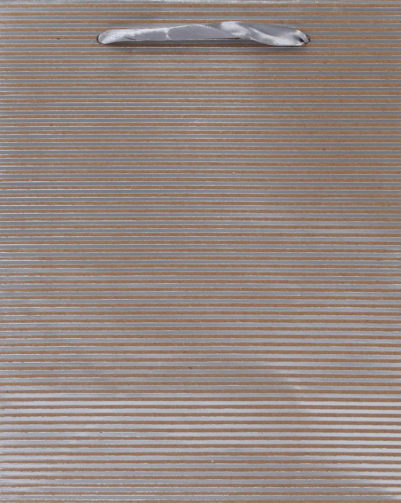 Geschenktasche Stripped XL -  Farbenbesispiel - silber