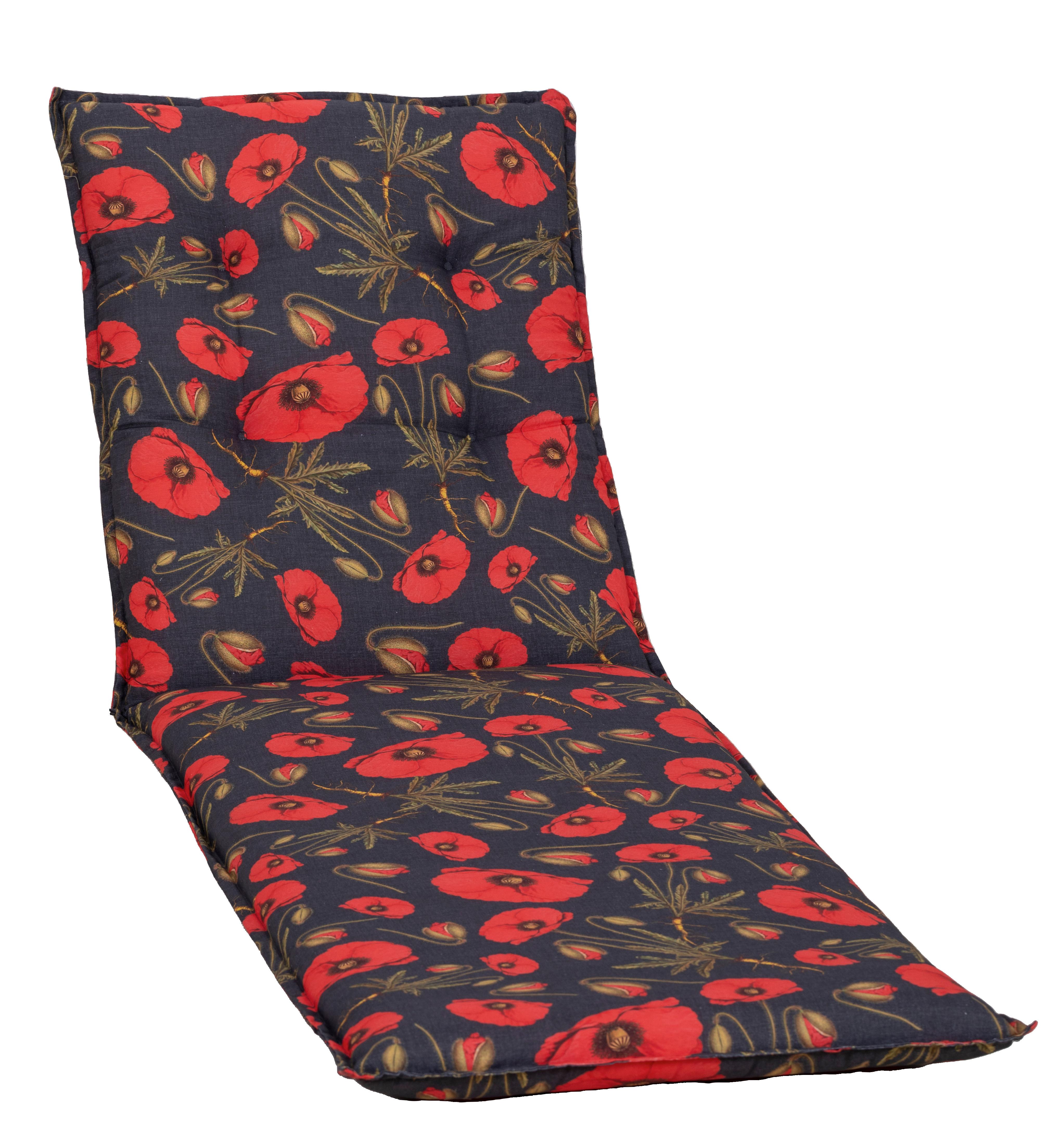 Auflage für Liege Trondheim 191x58x8 cm Schwarz - Schwarz, Basics, Textil (191/58/8cm) - Gardenson