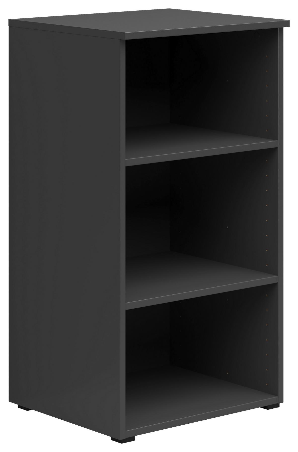 Regál MULTISTAURAUM š: 45 cm - barvy grafitu/antracitová, Moderní, kompozitní dřevo/plast (45/83/40cm)