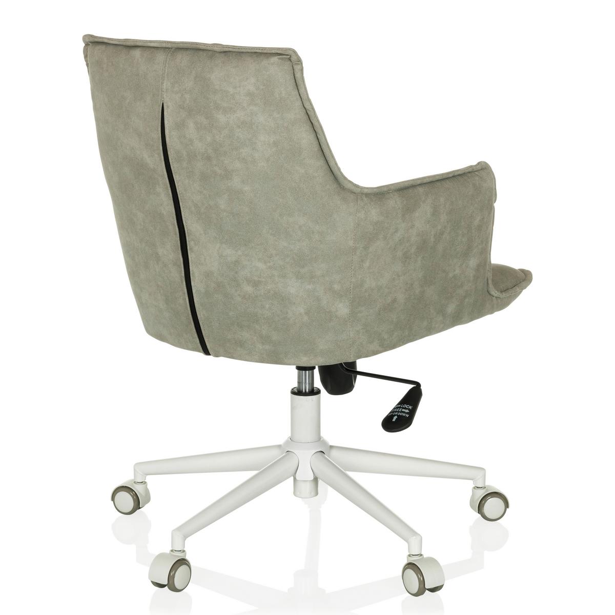 Drehstuhl Grau B: 54 cm - Weiß/Grau, MODERN, Kunststoff/Textil (54/85/70cm) - MID.YOU