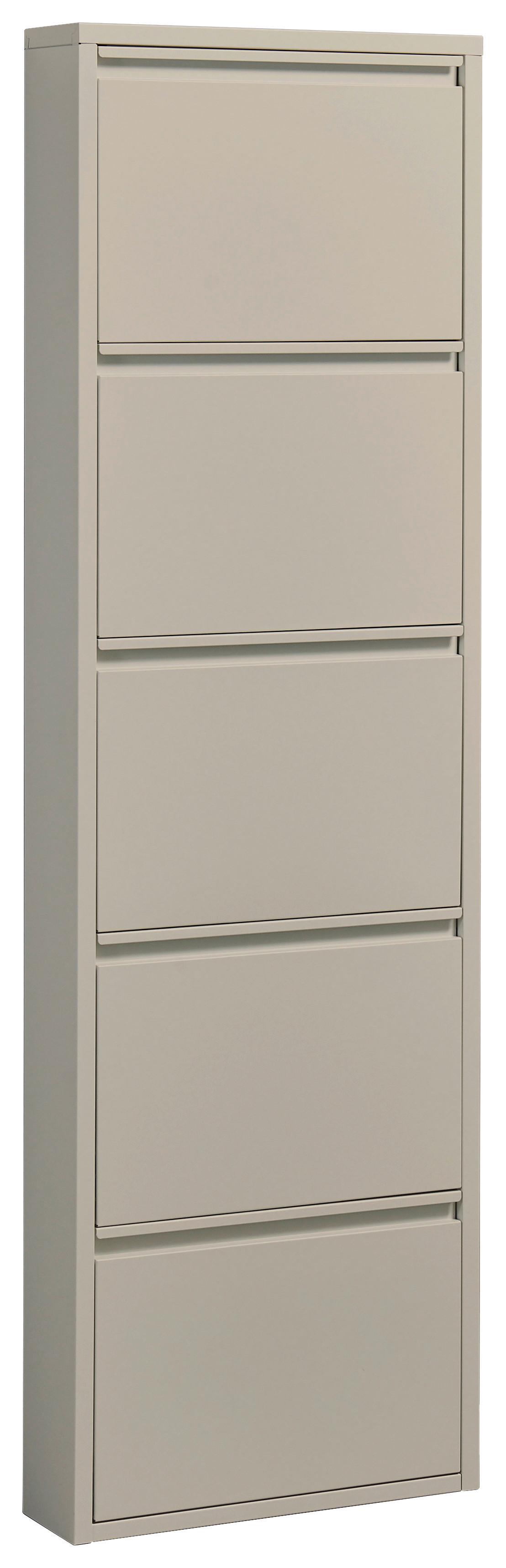 Výklopná skrinka na topánky BERT kašmírová - kašmírová, Modern, kov (51/170/16cm) - Bessagi