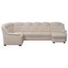 Wohnlandschaft Marcus Beige inkl. Bettkasten - Beige/Schwarz, Basics, Textil (211/330/162cm) - MID.YOU