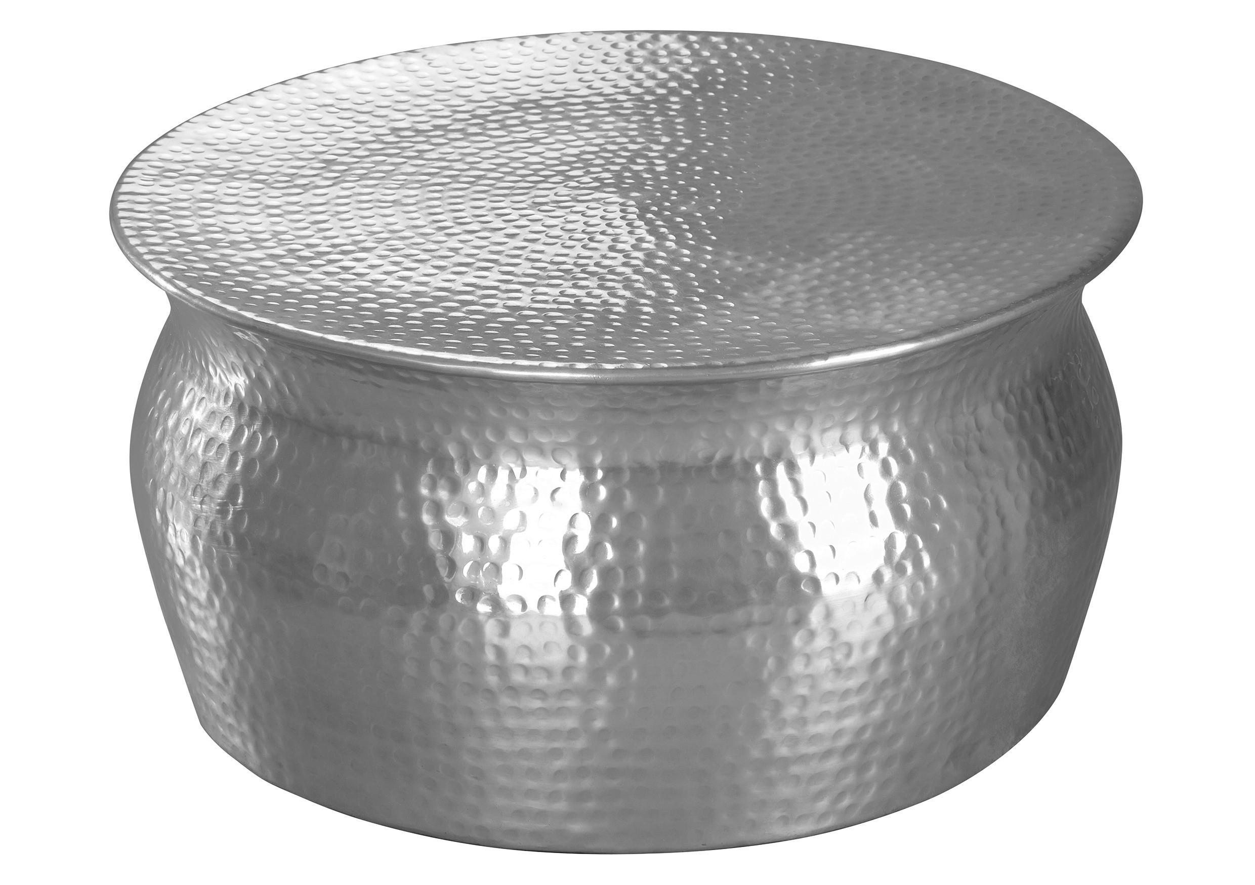 Konferenčný stolík KARAM strieborný - strieborná, Lifestyle, kov (60/60/30,5cm) - MID.YOU