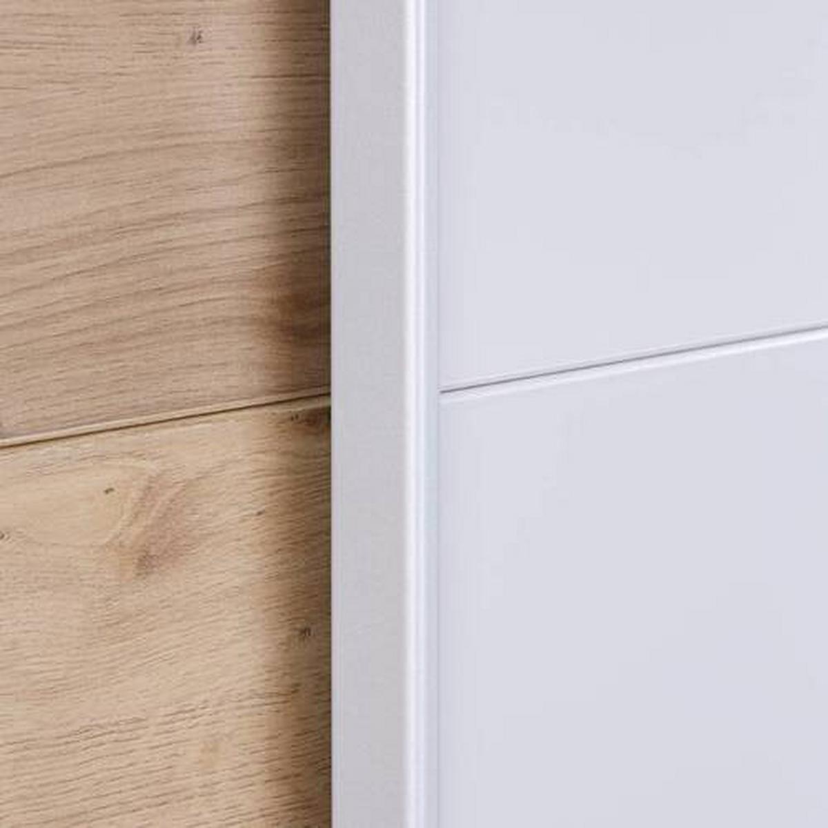 Schwebetürenschrank 271 Cm Feldkirch 8, Grau/eiche Dekor - Eichefarben/Grau, MODERN, Holzwerkstoff (271/210/62cm)
