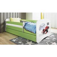 Kinder-/Juniorbett Babydreams inkl. Matratze 80x160 - Birkefarben/Weiß, MODERN, Holz/Holzwerkstoff (80/160cm) - MID.YOU