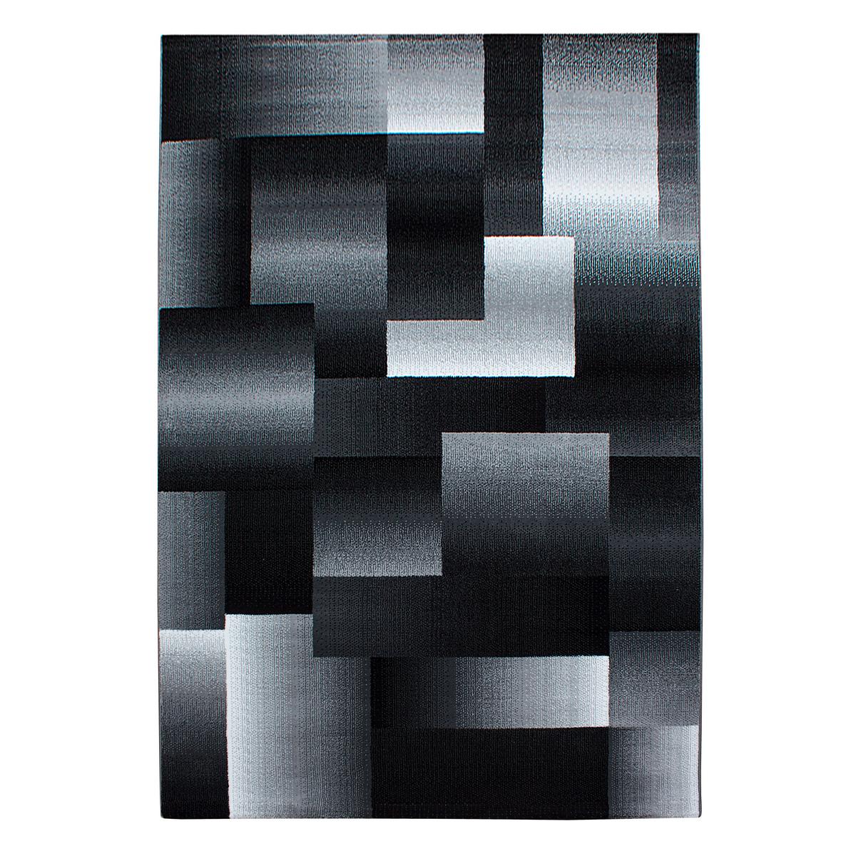 Flachwebteppich Miami - Schwarz, Design, Textil (140/200cm) - Novel