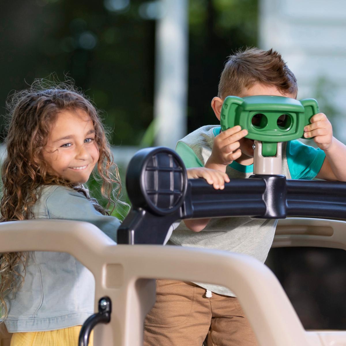 Klettergerüst 4136kr - Anthrazit/Beige, KONVENTIONELL, Kunststoff (215,9/155/107cm) - Ambia Garden