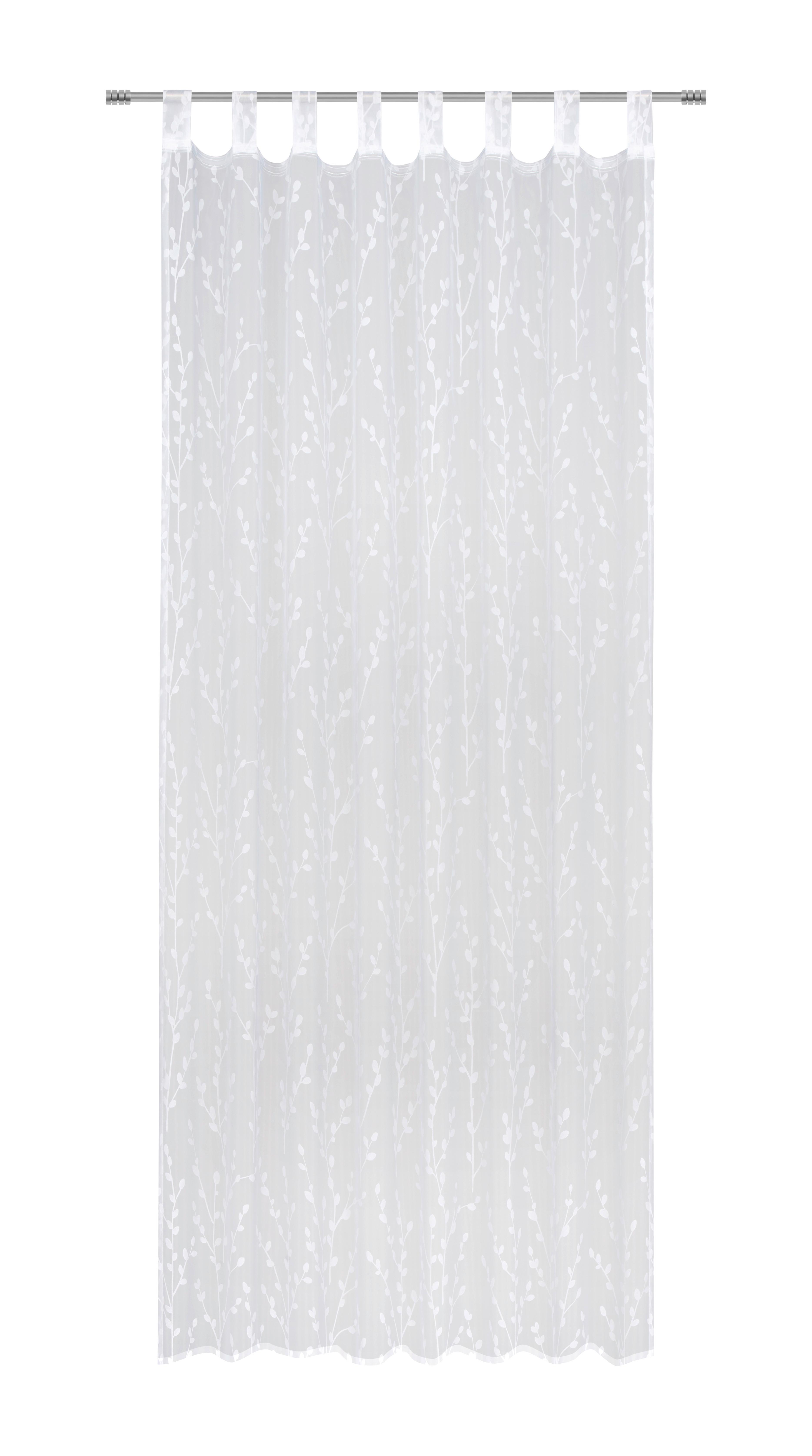 Záves S Pútkami Christiane, 140/250cm, Biela - biela, Konvenčný, textil (140/250cm) - Modern Living