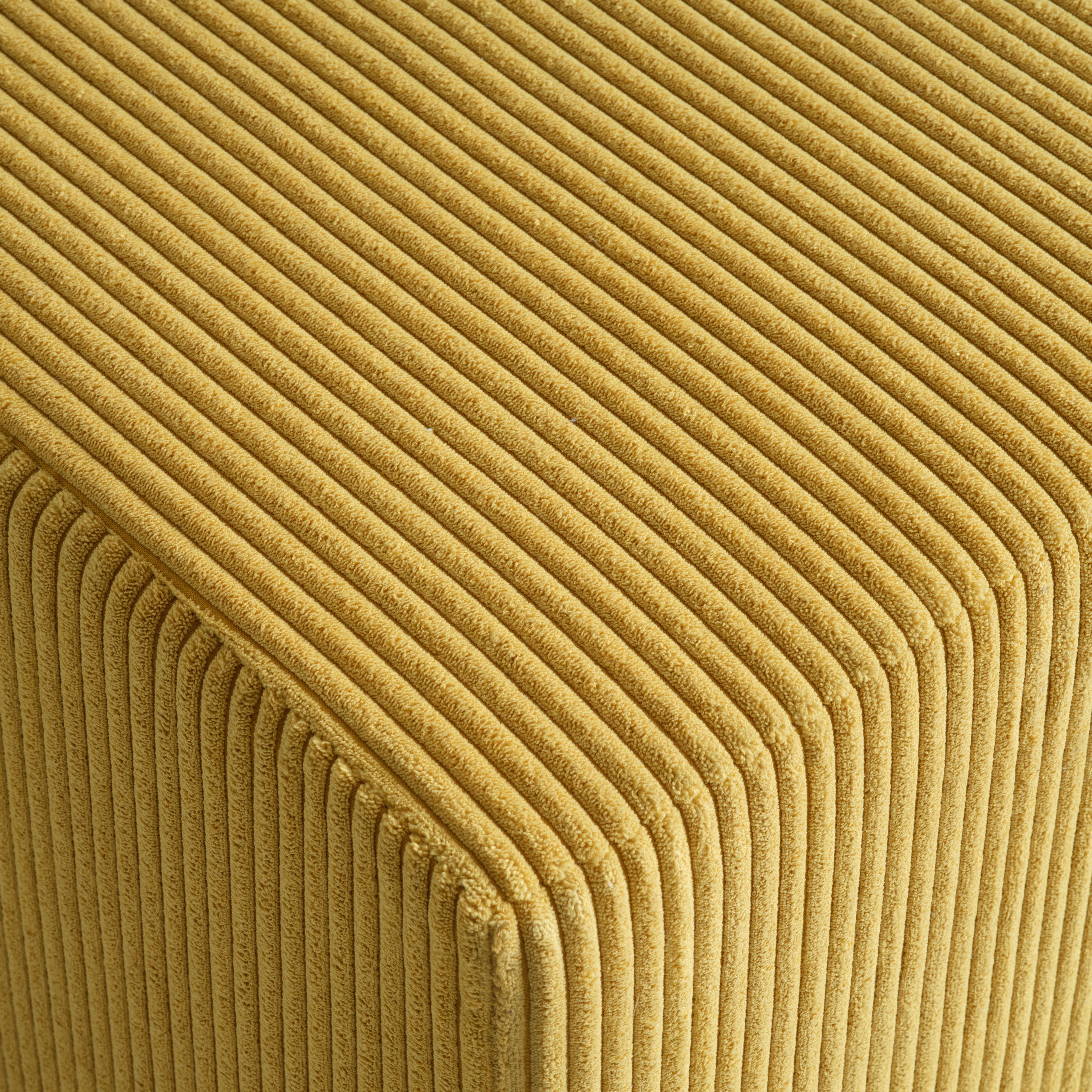 Taburetka BALI, horčicová - horčicovožltá, Modern, textil (45/42/45cm) - Mömax