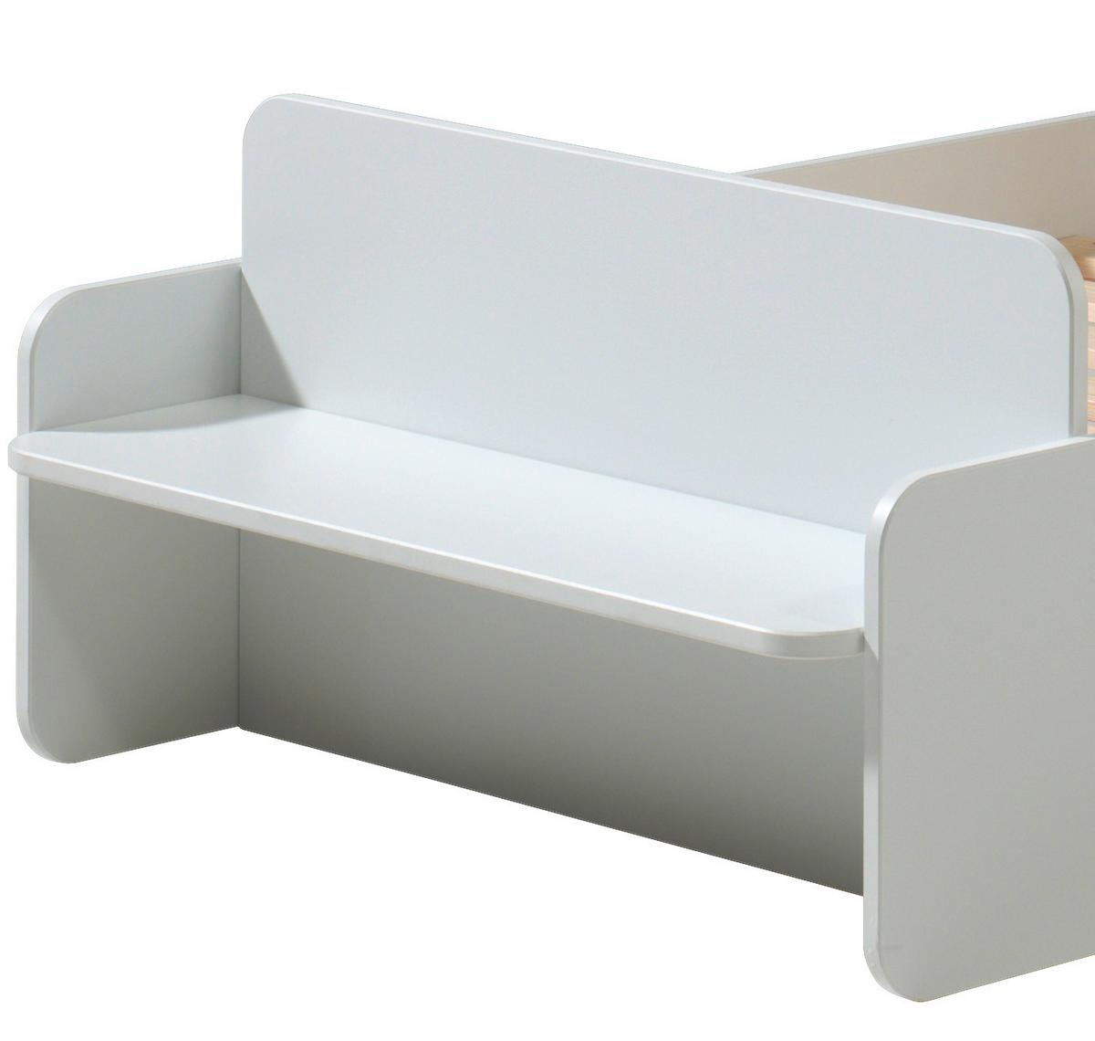 Kinder-/Juniorbett Casami 90x200 cm Weiß - Weiß, KONVENTIONELL, Holzwerkstoff (90/200cm) - MID.YOU