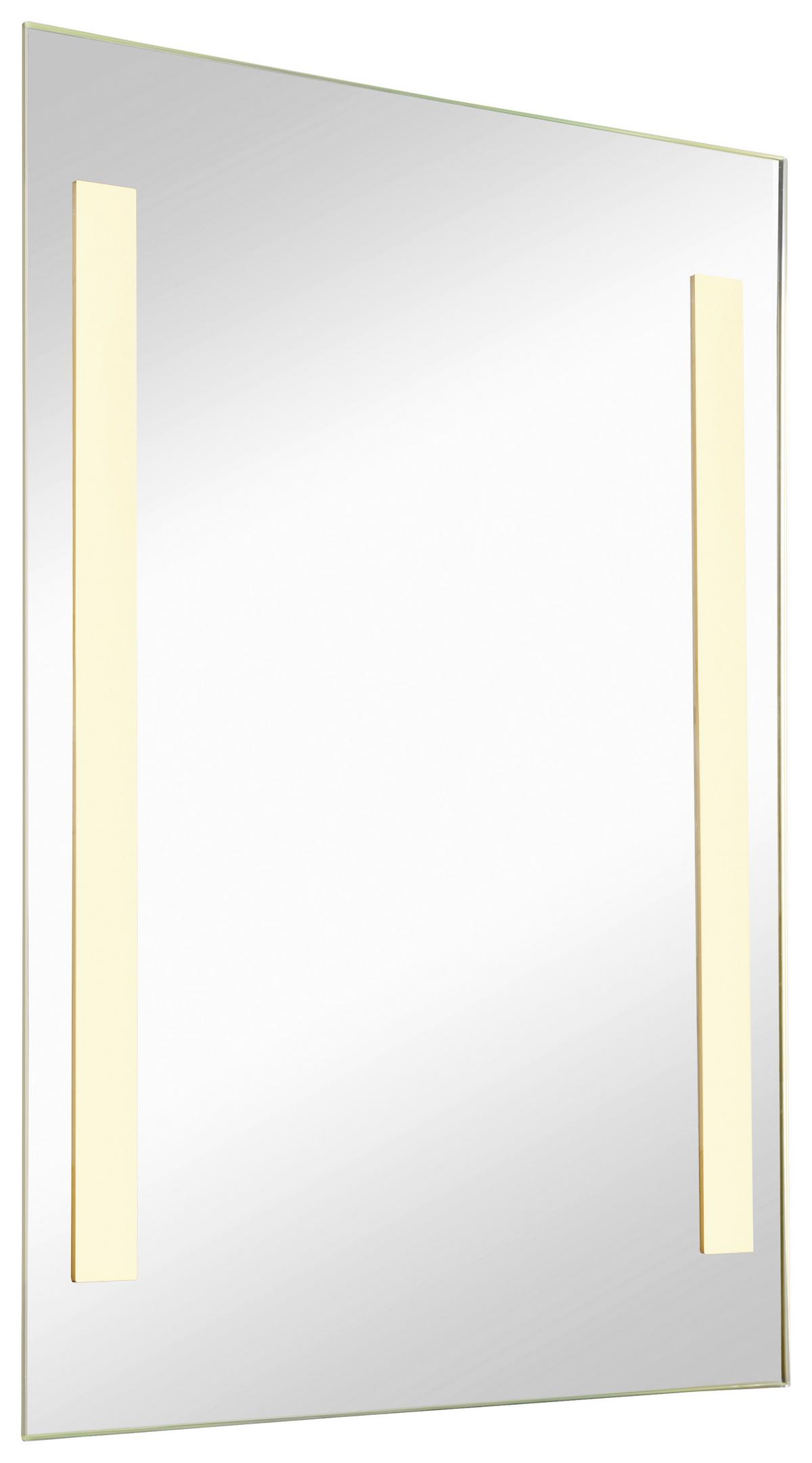 Fürdőszobatükör Ilona - ezüstszínű, Basics, üveg (50/70/3,5cm)